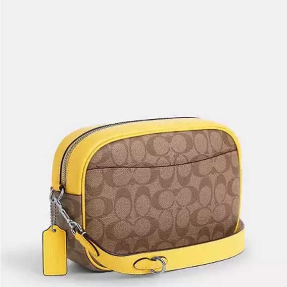 Authentic COACH Coated signature canvas/smooth leather zip top Crossbody - Picture 16 of 16